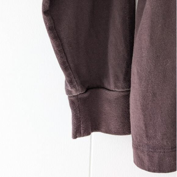 Fear of God Essentials Purple Cotton Mock Neck Long Sleeve T-Shirt, size S - Picture 5 of 6